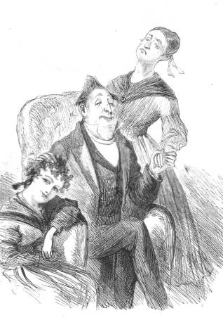 Mr. Pecksniff (image scanned by Philip V. Allingham at http://www.victorianweb.org/art/illustration/eytinge/144.html)